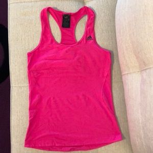 Adidas Hot pink running tank in Size Small